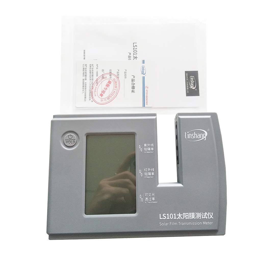 Graigar LS101 Solar Film Transmission Tester Meter IR 950nm UV 365nm VL 380-760nm