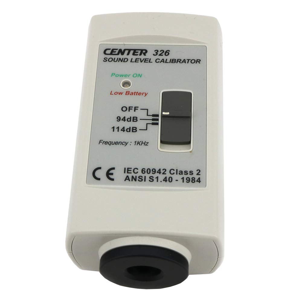 CENTER-326 Sound Level Calibrator for Sound Level Meter (94dB-114dB) Noise Meter Calibration Gauge