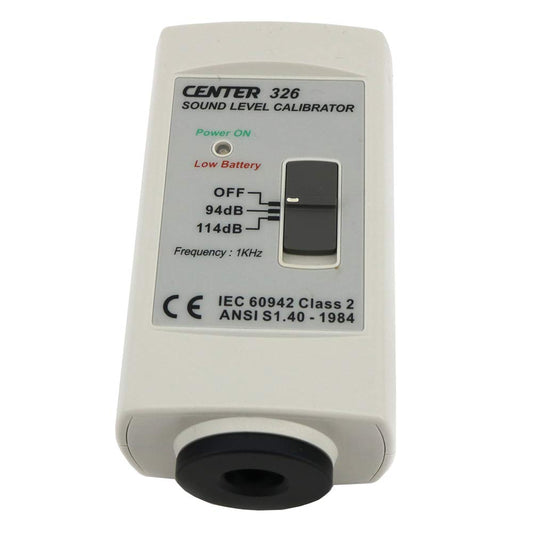 CENTER-326 Sound Level Calibrator for Sound Level Meter (94dB-114dB) Noise Meter Calibration Gauge