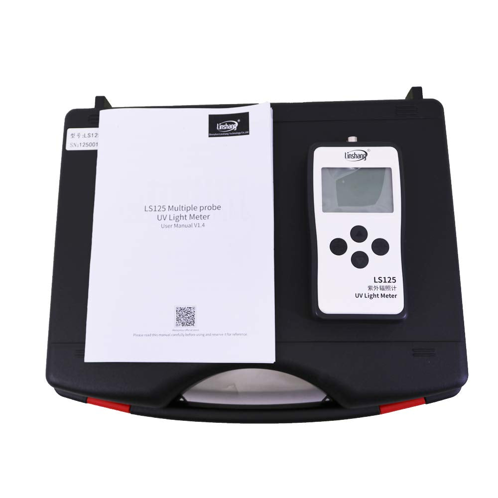 LS125 Digital UV Light Meter Energy Tester Intensity Tester with UVALED-X1 Probe