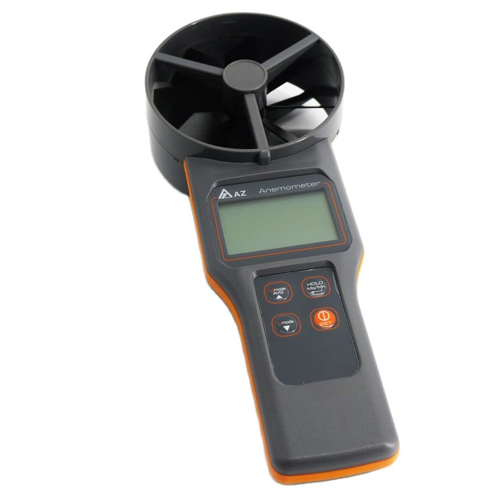 AZ8917 Portable 10cm Vane Digital Anemometer Temperature & Humidity Air Flow Meter Wind Speed Range 0.20~30.00 m/s