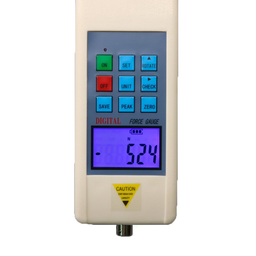 Graigar Digital Force Gauge HF-2K with S External Sensor 2000N 200KG 440LB Push Pull Force Gauge Tensile Tester