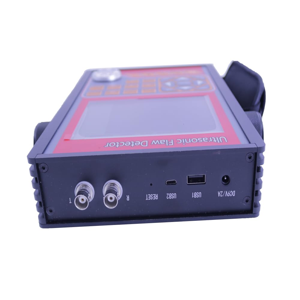 New GR680 Portable Ultrasonic Flaw Detector Defect Inspection Tester 0 to 15000 mm NDT Digital Flaw Meter 4MHz φ10mm Probe BNC Interface