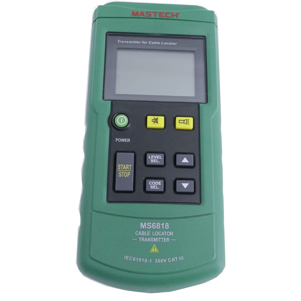 Mastech MS6818 Digital Wire Cable Tracker Transmitter Underground Cable Locator Electrical Line Detector 0-2.5m Wall Cable Depth Measurement