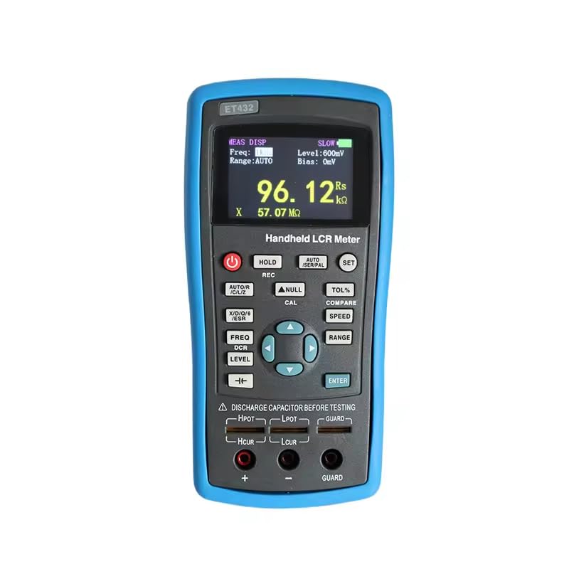 ET432 Handheld Compact LCR Meter 100Hz,120Hz,1KHz,10KHz,40KHz,100KHz Digital Multimeter 0.20% Basic Accuracy