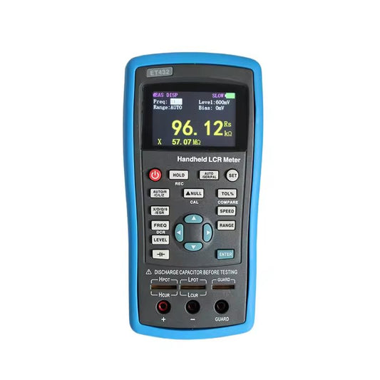 ET432 Handheld Compact LCR Meter 100Hz,120Hz,1KHz,10KHz,40KHz,100KHz Digital Multimeter 0.20% Basic Accuracy