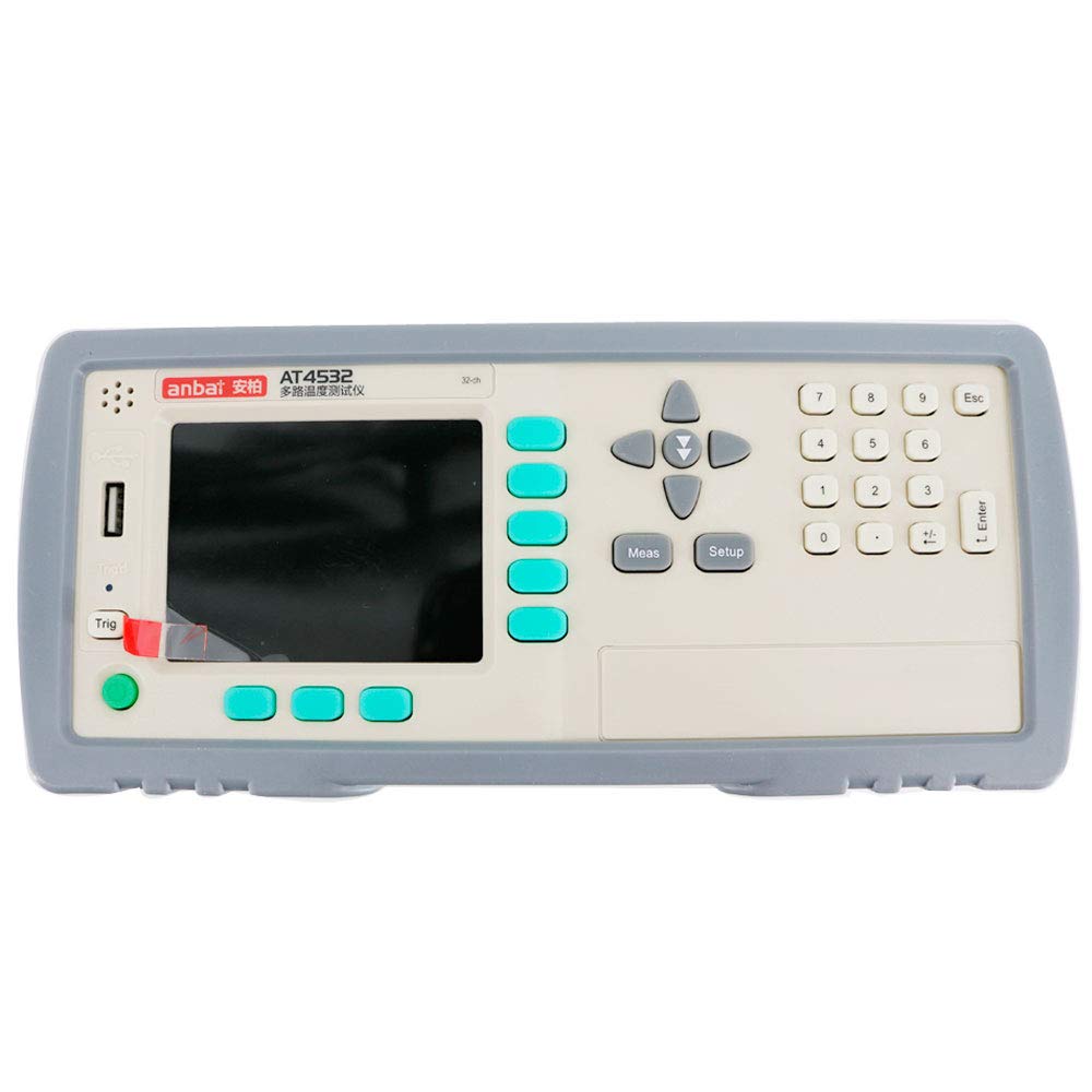 Graigar AT4532 32 Channels Temperature Recorder Meter Temperature Data Logger with TFT-LCD Display Thermocouple Data Logger -200℃～1300℃