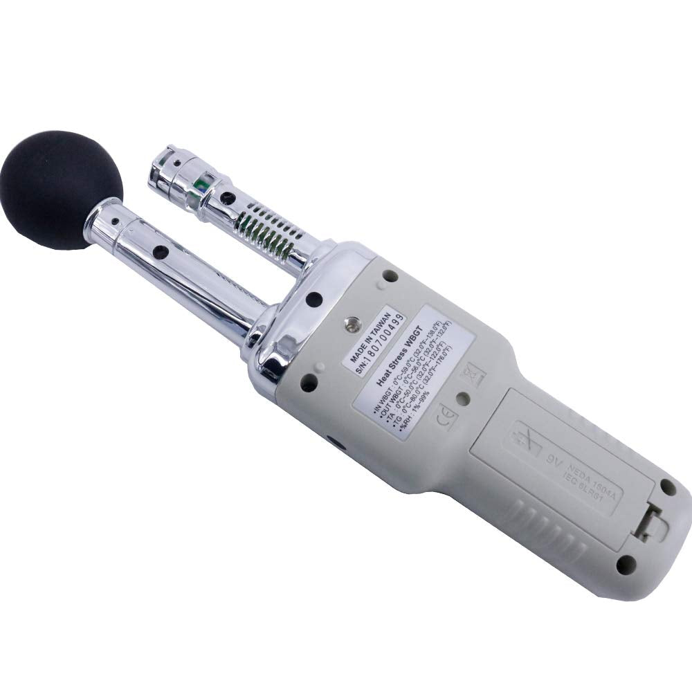Graigar TM-188 Heat Stress WBGT Meter Accurate Measurement for Effects of Temperature Humidity and Direct or Radiant Sunlight
