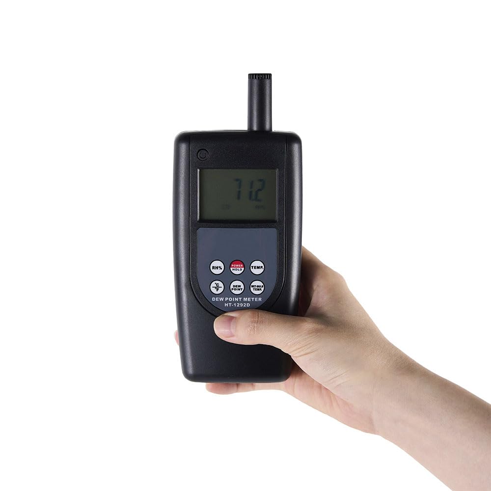 HT-1292D 4 in 1 Dew Point Meter Thermometer Hygrometer Dew Point Temperature Meter Wet Bulb Temperature Tester