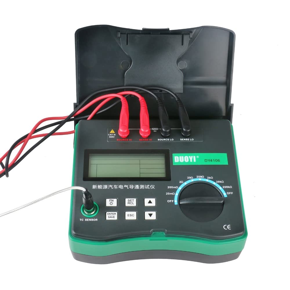 DY4106 Micro-ohmmeter DC Milli OHM Meter Electrical Car Test Micro ohm Meter Digital Automotive Circuit Resistance Tester