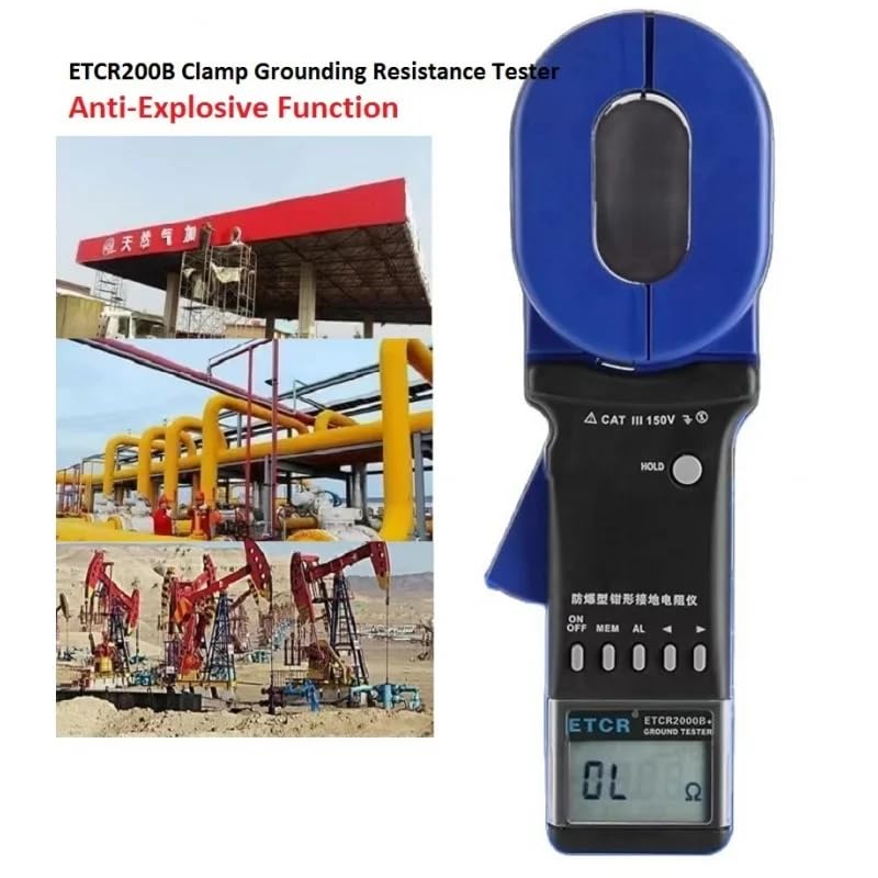 Graigar ETCR2000B+ Electric Power Clamp Earth Resistance Tester Clamp Meter Range 0.01-1200ohm