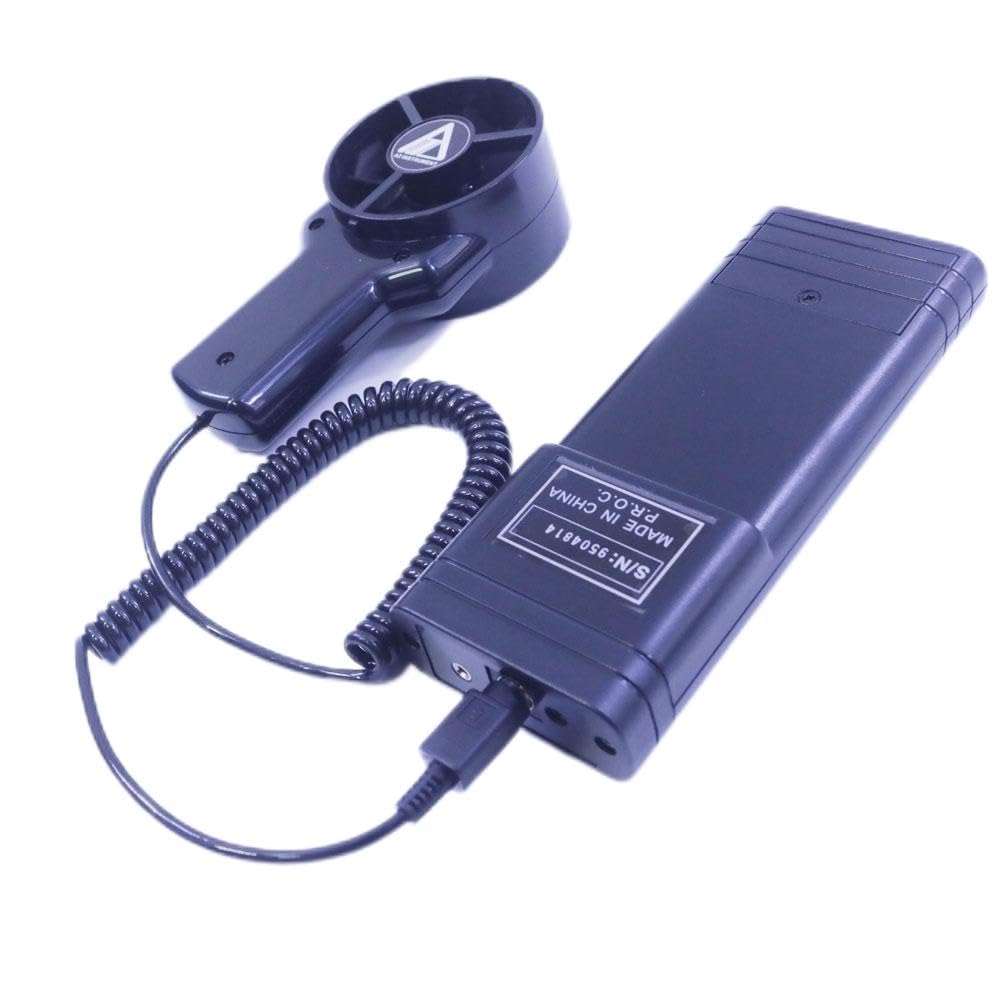 AZ8901 Digital Air Flow Meter Temperature 1M Cable Fan Anemometer FPM CFM Wind Speed Tester Air Velocity Meter 0.4~35 m/s