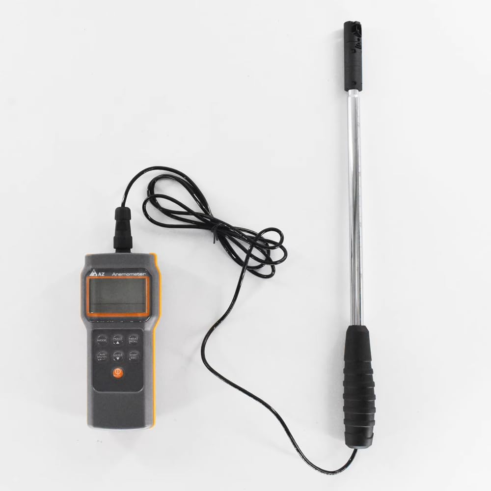AZ8905 Digital HVAC Mini Vane Anemometer Wind Speed Air Flow Meter Air Velocity Tester Range 0.5~20m/s