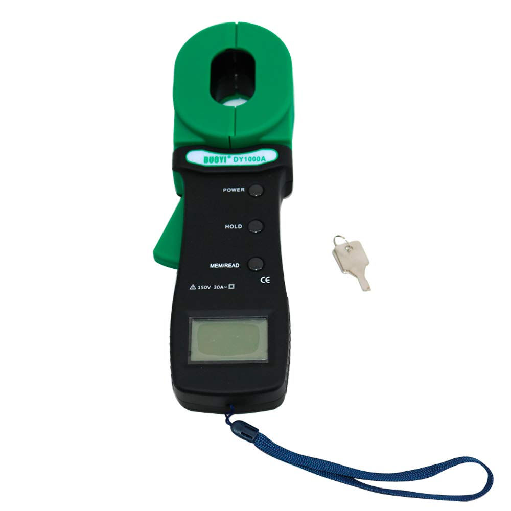 Graigar DY1000A Digital Clamp-on Grounding Earth Resistance Tester Meter