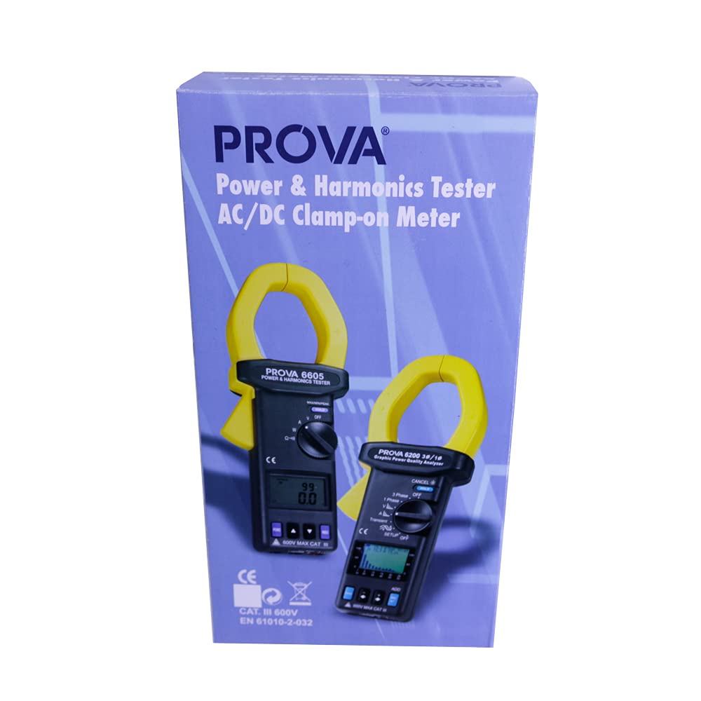 PROVA6605 Power & Harmonics Tester AC Power and Harmonic Analyzer Basic Accuracy 2.0% PROVA-6605