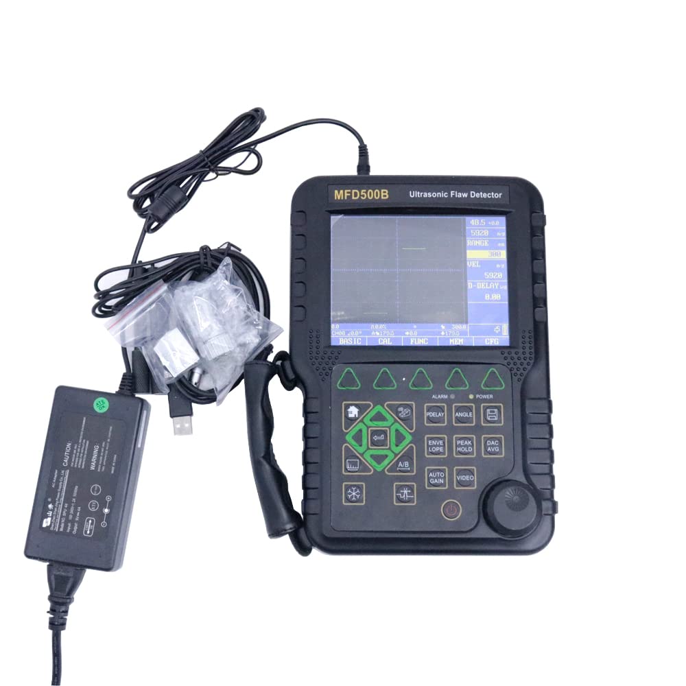 Graigar MFD500B Portable Digital Ultrasonic Flaw Detector with Measurement Range 0 to 9999 mm