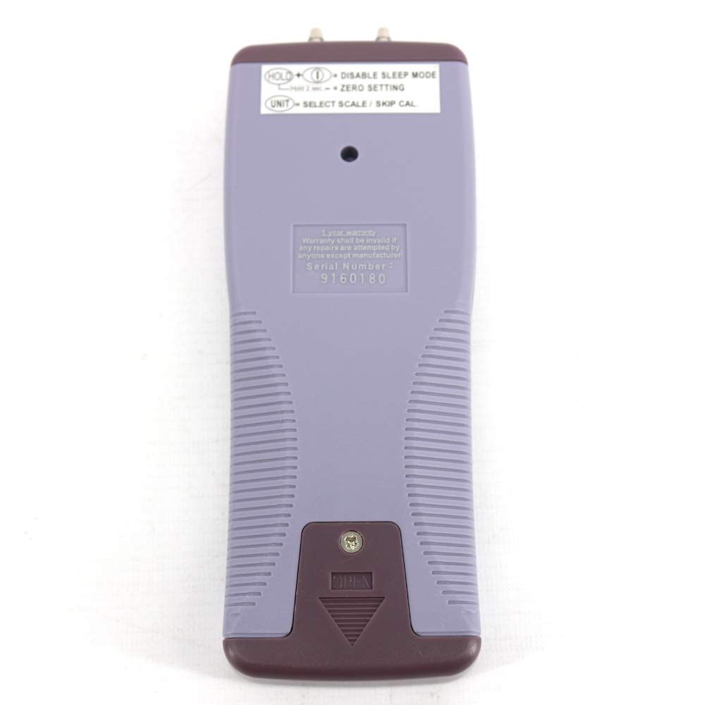 AZ82100 Portable Digital Differential Pressure Tester Manometer 100 psi Air Pressure Meter