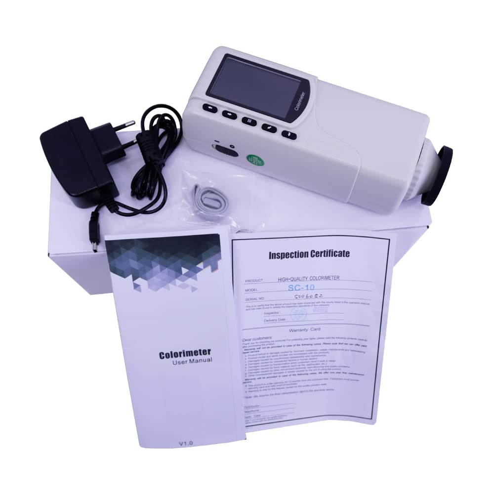 SC-10 Portable Colorimeter Digital Color Difference Meter 8/d 4mm Aperture Industrial Color Analyzer