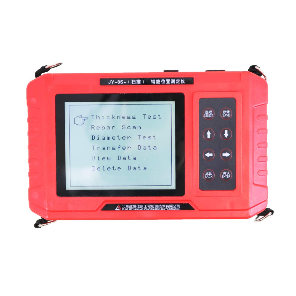 JY-8S+ Integrated Concrete Rebar Locator Scanner with Steel Bar Grid Function JY-8S Plus Concrete Rebar Diameter Tester