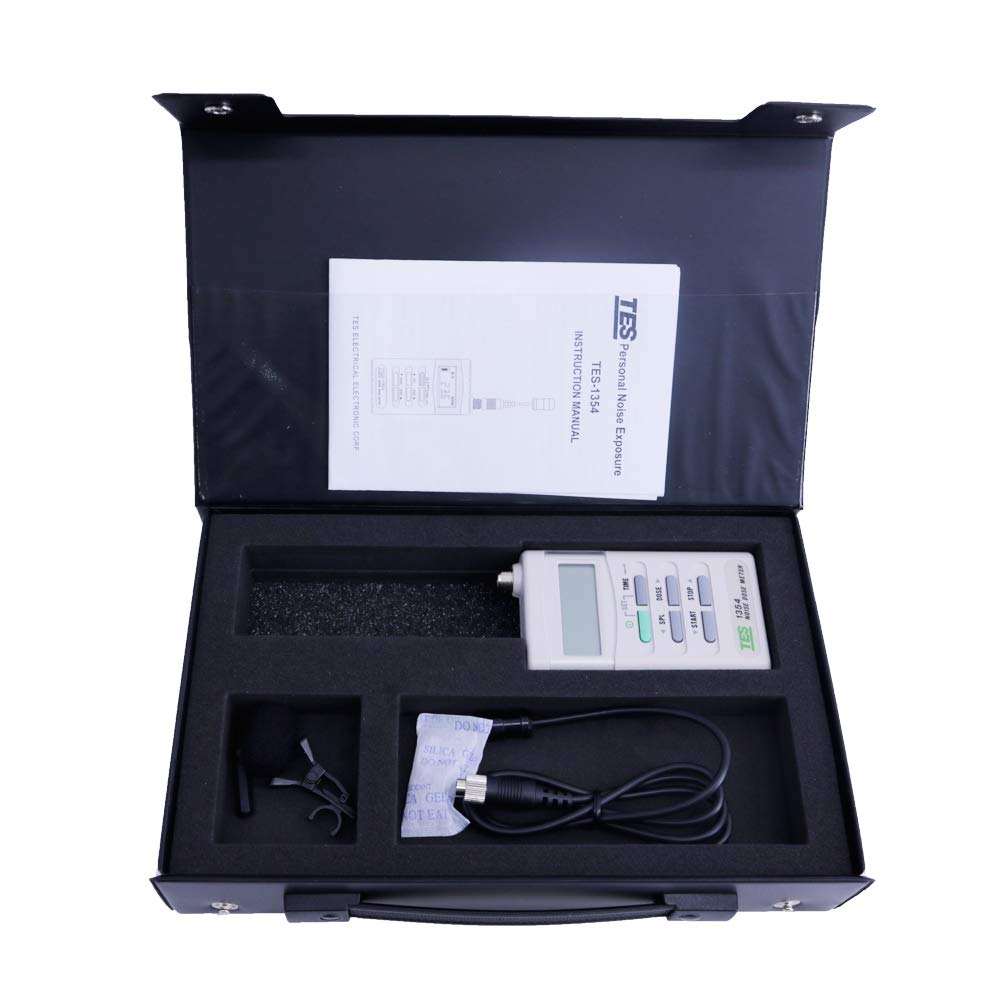 TES-1354 Noise Sound Machine Dosimeter Exposure Time Sound Level 70-90dB Noise Dose Meter