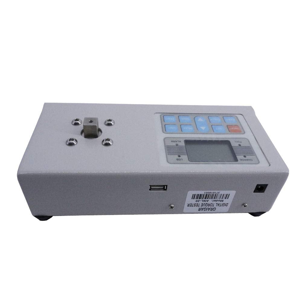 Graigar Multi-functional Digital Torquemeter Torque Electric Meter Tester Gauge ANL-20 Digital Torque Meter Designed for Measuring All Kinds of Torque
