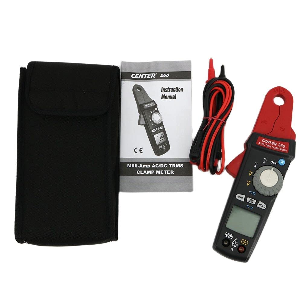 CENTER-260 True RMS AC/DC Current Clamp Meter 1mA Resolution