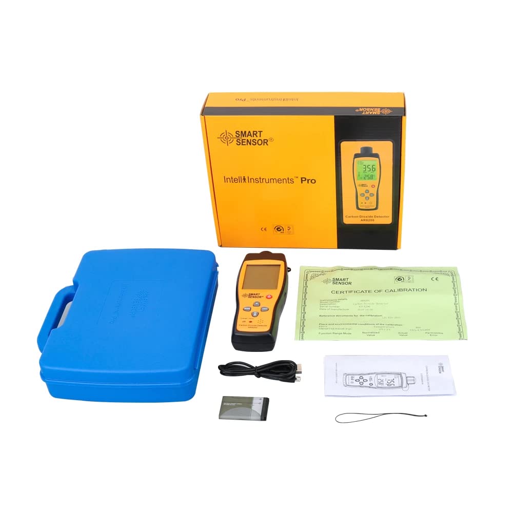 Smart Sensor AR8200 Digital CO2 Meter Monitor Gas Detector Carbon Dioxide Tester 350~9999PPM