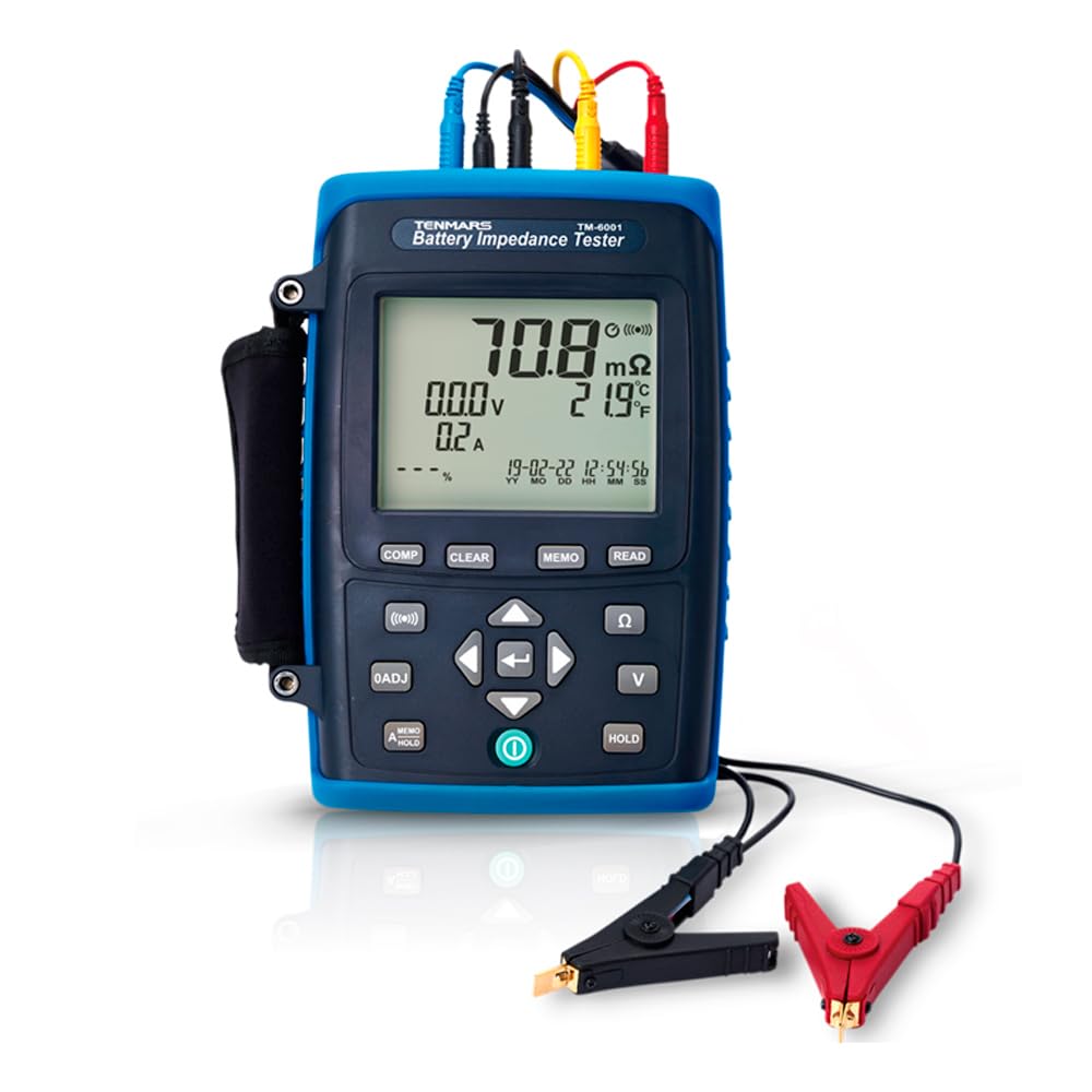 Tenmars TM-6001 Battery Impedance Meter Battery Tester Resistance Range 4mohm~400ohm