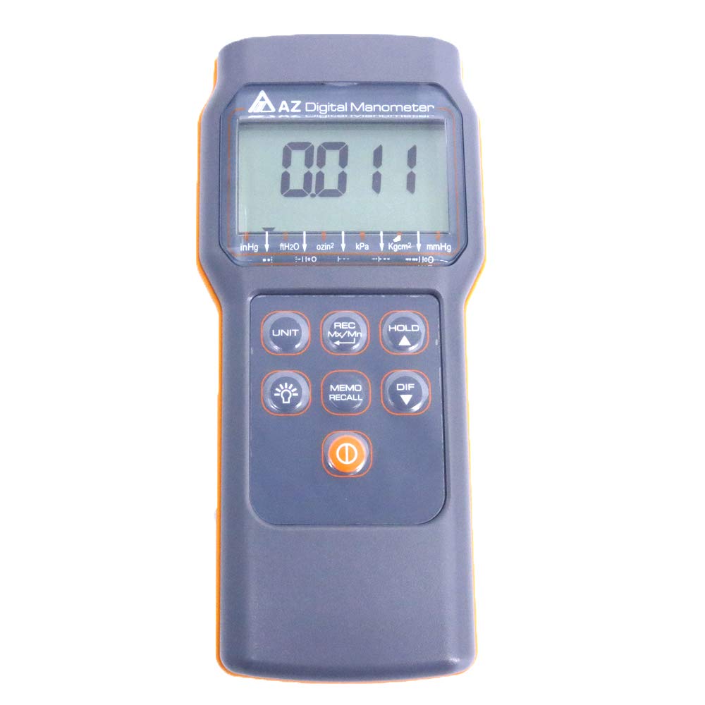 AZ82152 Digital Manometer 15psi Pressure Difference Meter Tester
