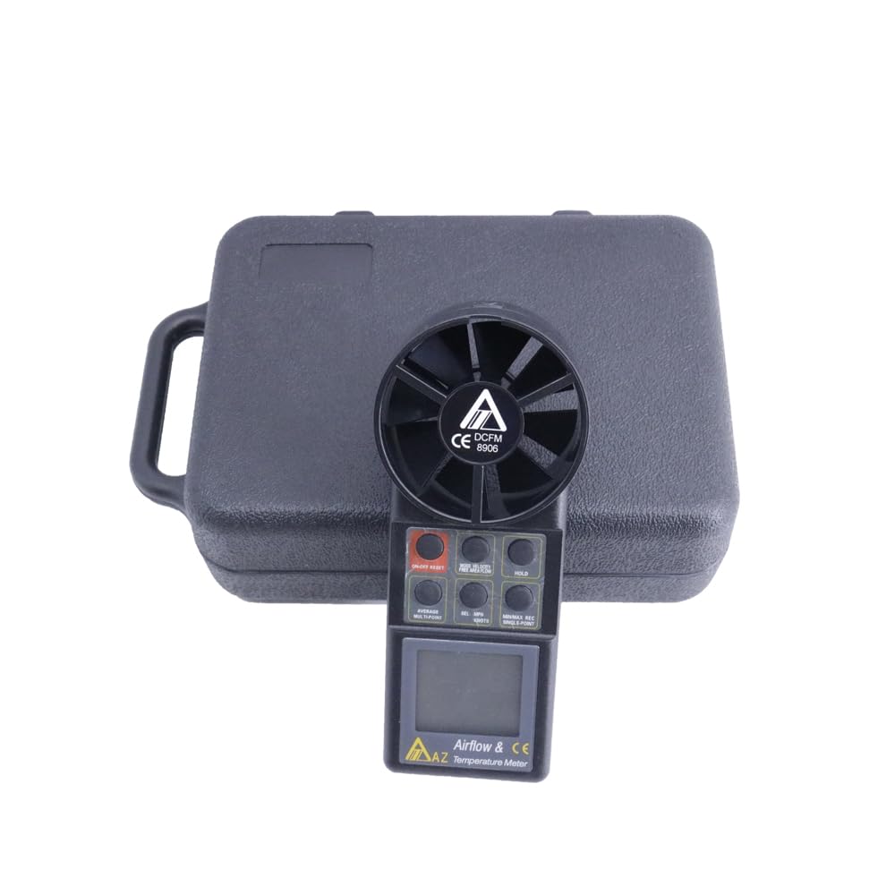 AZ8906 Digital Anemometer Air Velocity Temperature Meter Wind Speed Tester 0.4~30m/s