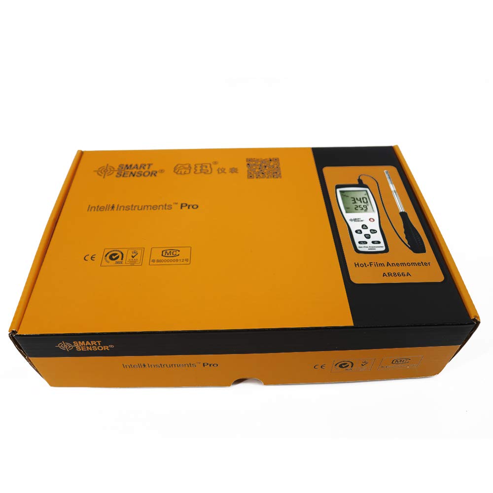 Graigar AR866A Hot Wire Thermo-Anemometer Air Flow Velocity Wind Speed Meter
