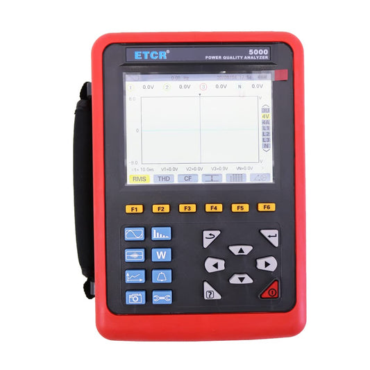 ETCR5000 Power Quality Analyzer Multi-Functional 3 Phase Power Analyzer with 068B Current Clamp 1.0A~1000A