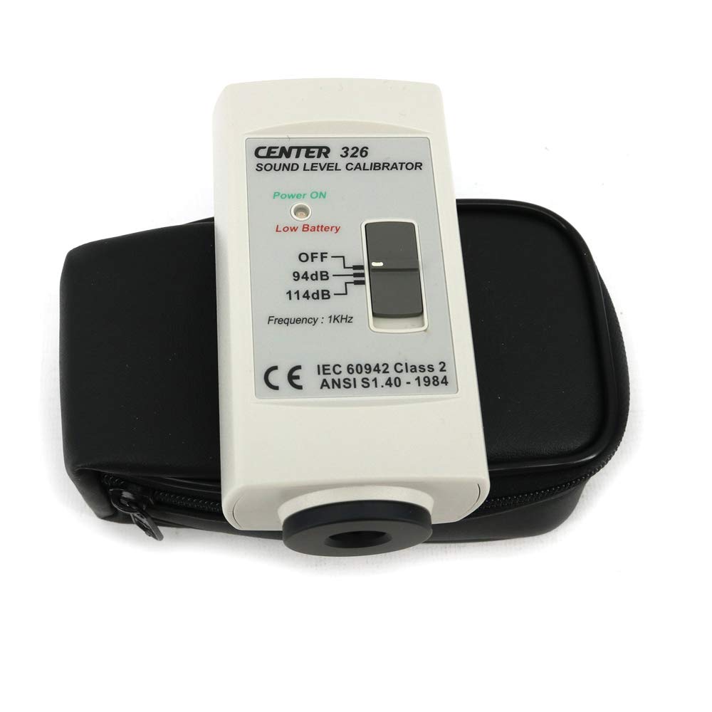 CENTER-326 Sound Level Calibrator for Sound Level Meter (94dB-114dB) Noise Meter Calibration Gauge