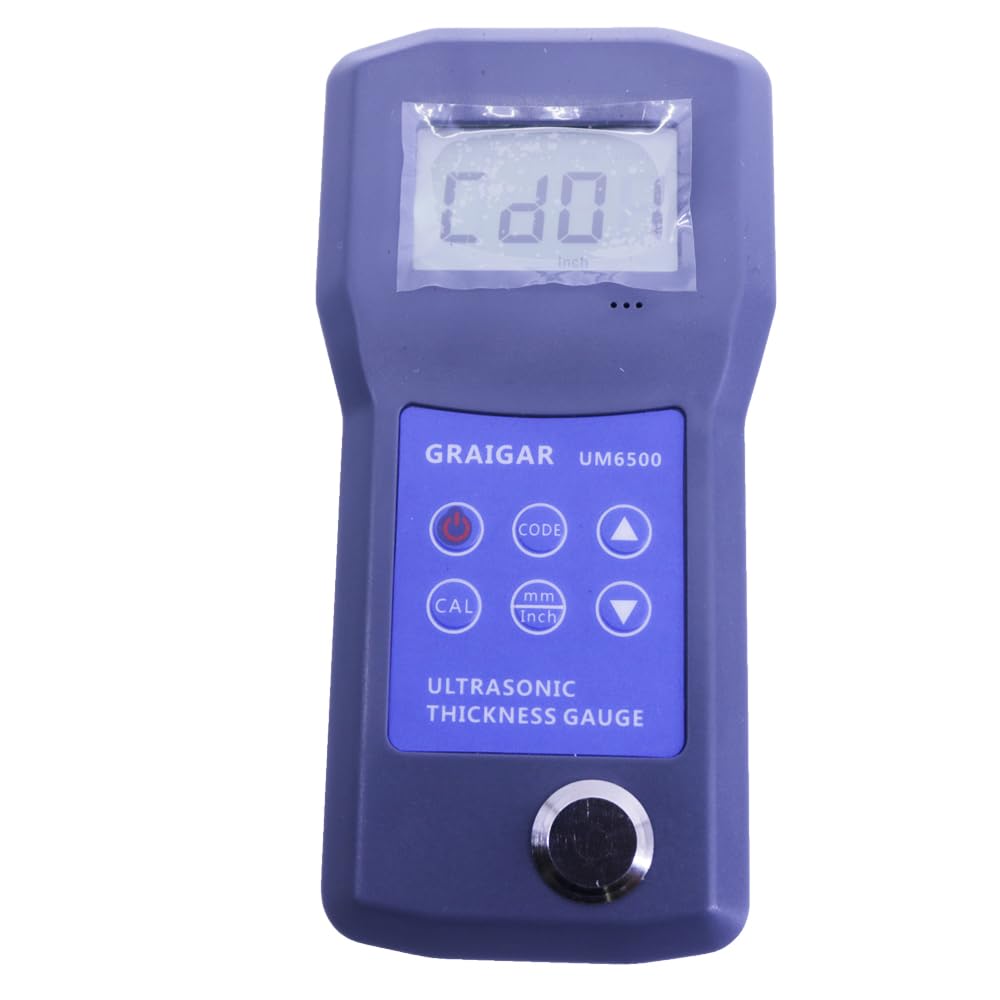 Graigar UM6500 Portable Digital Ultrasonic Thickness Gauge Meter 1.0-245mm 0.05-8inch