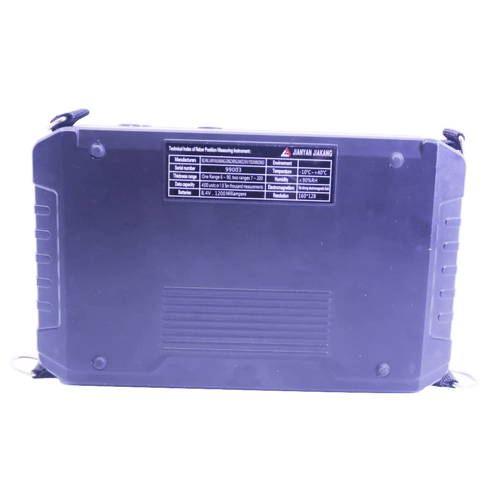 Graigar JY-8S Concrete Rebar Locator Scanner: Reinforcement Detector, Compact, Lightweight, Non-Destructive, Accurate, Voice Alarm, Backlit Display