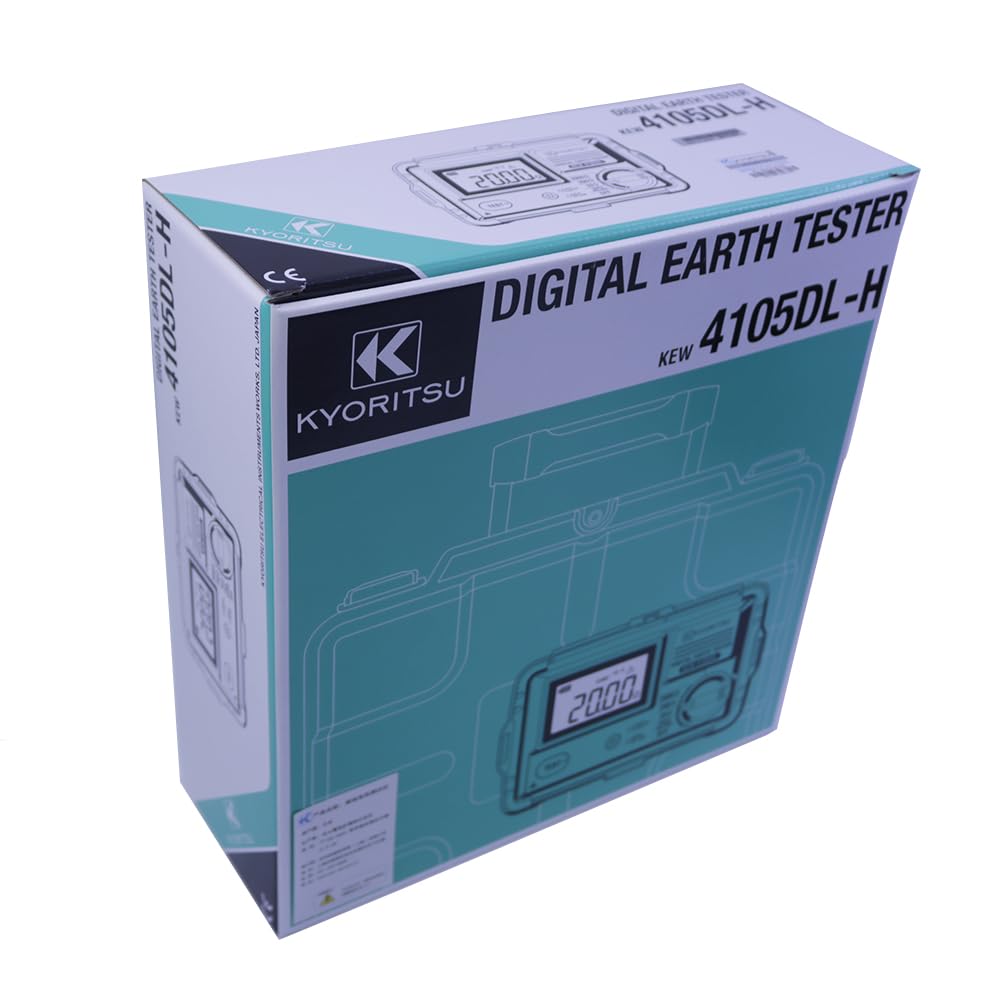 Kyoritsu4105DL Earth Tester IP67 Dust & Water-Proof Rugged Earth Tester Earth Resistance Meter 0.01-2000ohm KEW4105DL
