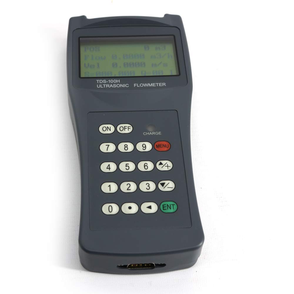 Graigar TDS-100H-S2 Digital Liquid Ultrasonic Flowmeter Flow Meter with S2 Transducer DN15-100mm 0.59-3.93in