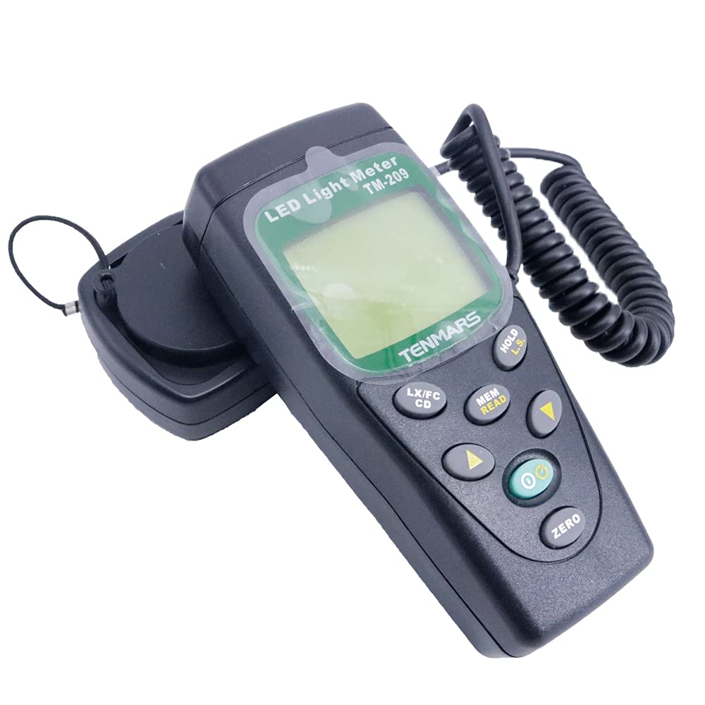 TENMARS TM-209 Digital LED Lightness Tester 400,000 Lux Meter LUX/FC Tester