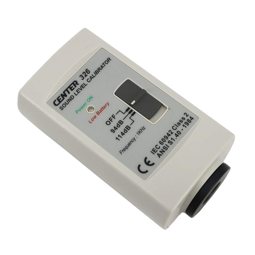 CENTER-326 Sound Level Calibrator for Sound Level Meter (94dB-114dB) Noise Meter Calibration Gauge