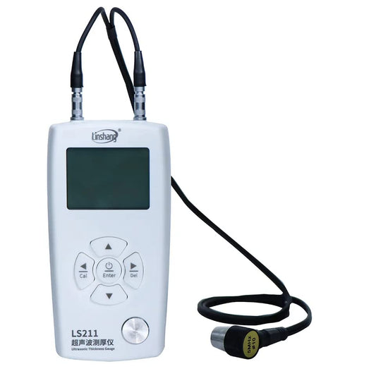 LS211 Ultrasonic Thickness Gauge Glass/Metal/Ceramics and Plastics Thickness Gauge Measuring Range 0.8-600mm(45#Steel)
