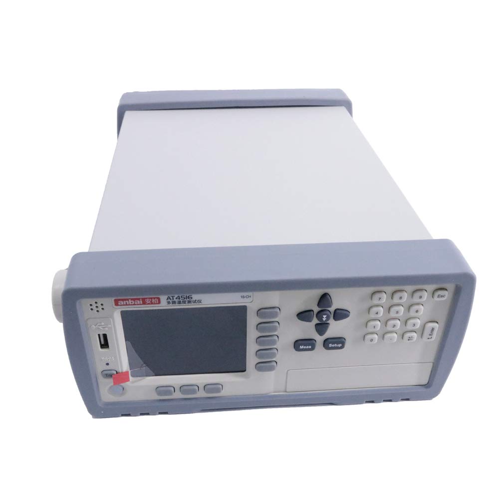 AT4516 Digital Thermometer Multi-Channel Temperature Meter TFT-LCD True-Color LCD Display 16 Channels Data Logger