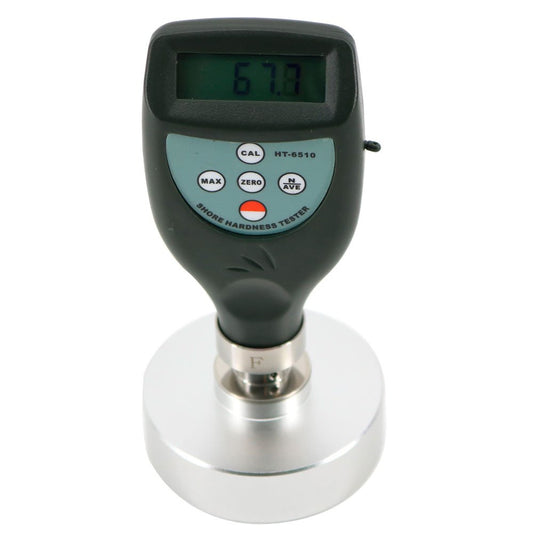 Graigar HT-6510F Digital Shore F Durometer Sponge Foam Hardness Tester Meter 0~100HF for Sponge Soft Foam Pillow Polyurethane Rubber