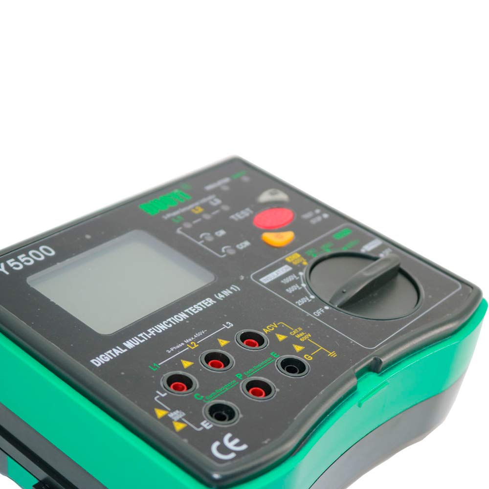 Graigar 4 in 1 Digital Multi-function Tester DY5500 AC 600V Voltage Measurement Test Multimeter 2000Mohms Resistance