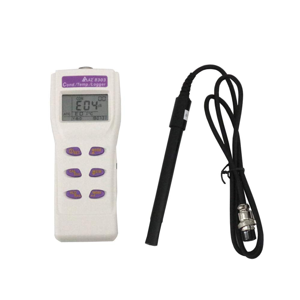 AZ8303 Digital Water Quality Tester Portable Electrical Conductivity Meter Liquid Conductivity and Temperature Meter