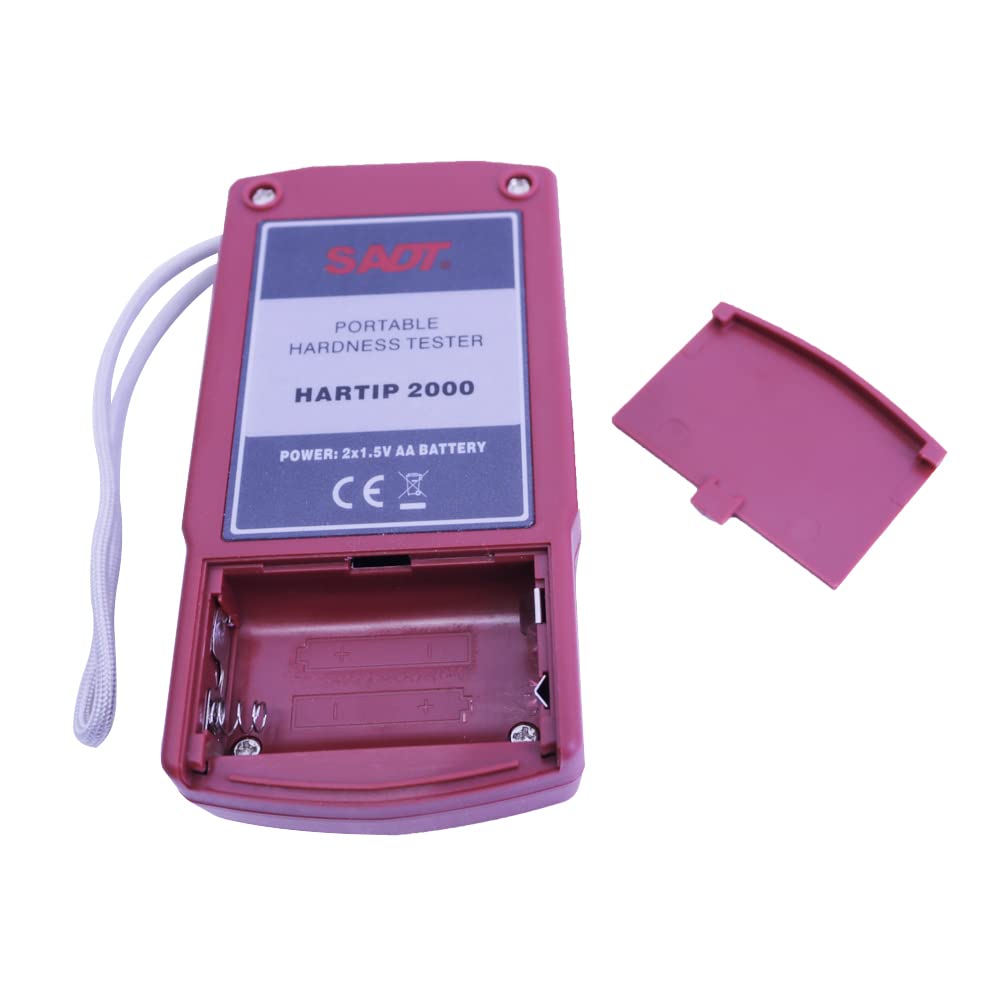 Graigar HARTIP2000 Portable Digital Leeb Hardness Tester Gauge HARTIP-2000 Hardness Scale HL HRC HRB HB HV HS 170 to 960 HL Leeb Hardness Tester with RS232 Interface Metal Durometer 300 Data Hold