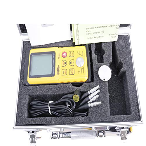 Graigar AR860 Digital Ultrasonic Thickness Gauge Tester Meter 1.00 to 300.00mm Steel Sound Velocity 1000 to 9999m/s