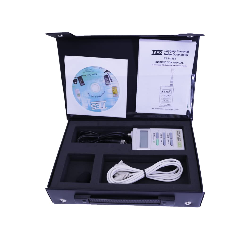 TES-1355 Logging Noise Dose Meter Sound Level Tester Measuring Range 70-140dBA