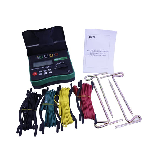 DY4300 4-Terminal Ground Resistance and Soil Resistivity Tester Digital Insulation Meter
