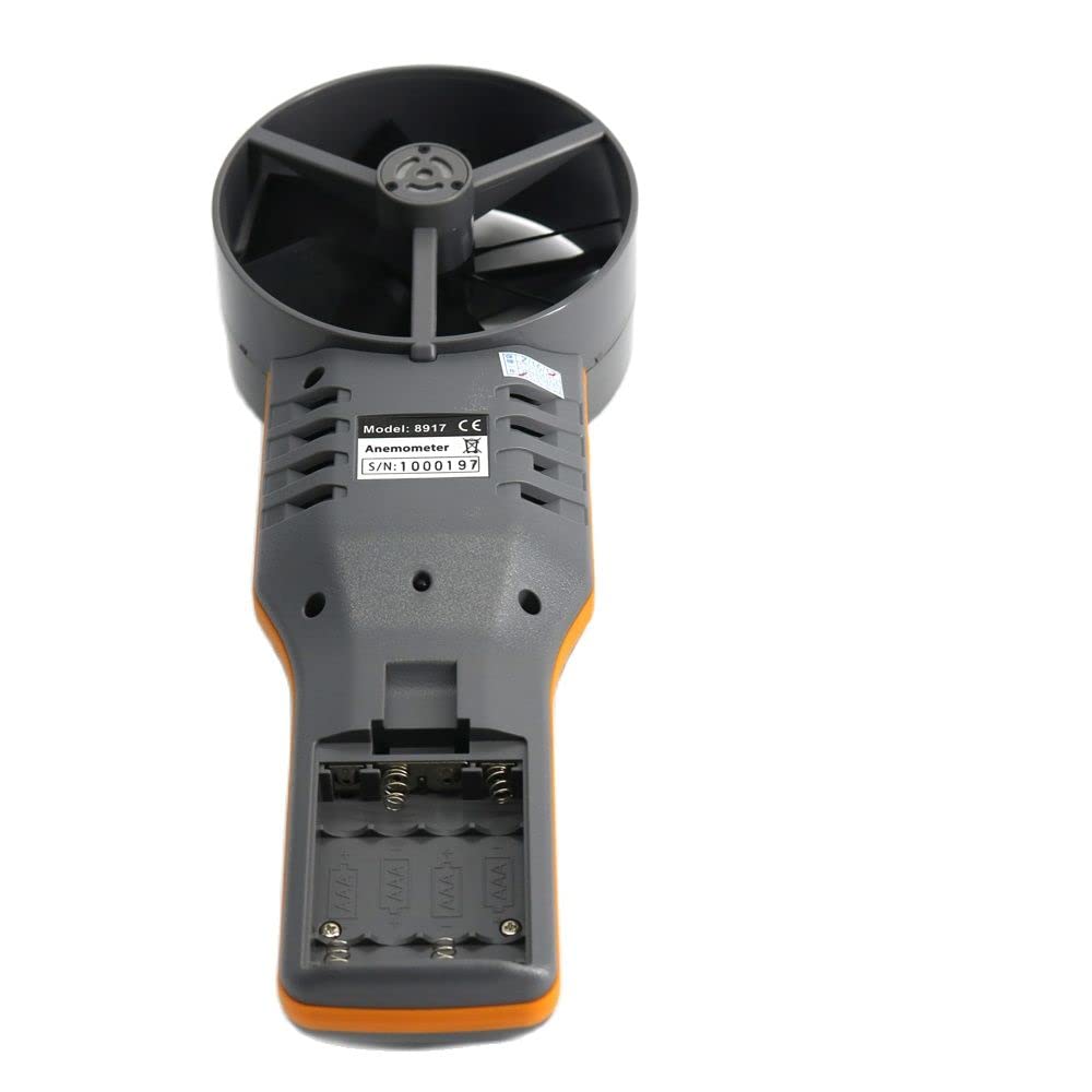 AZ8917 Portable 10cm Vane Digital Anemometer Temperature & Humidity Air Flow Meter Wind Speed Range 0.20~30.00 m/s