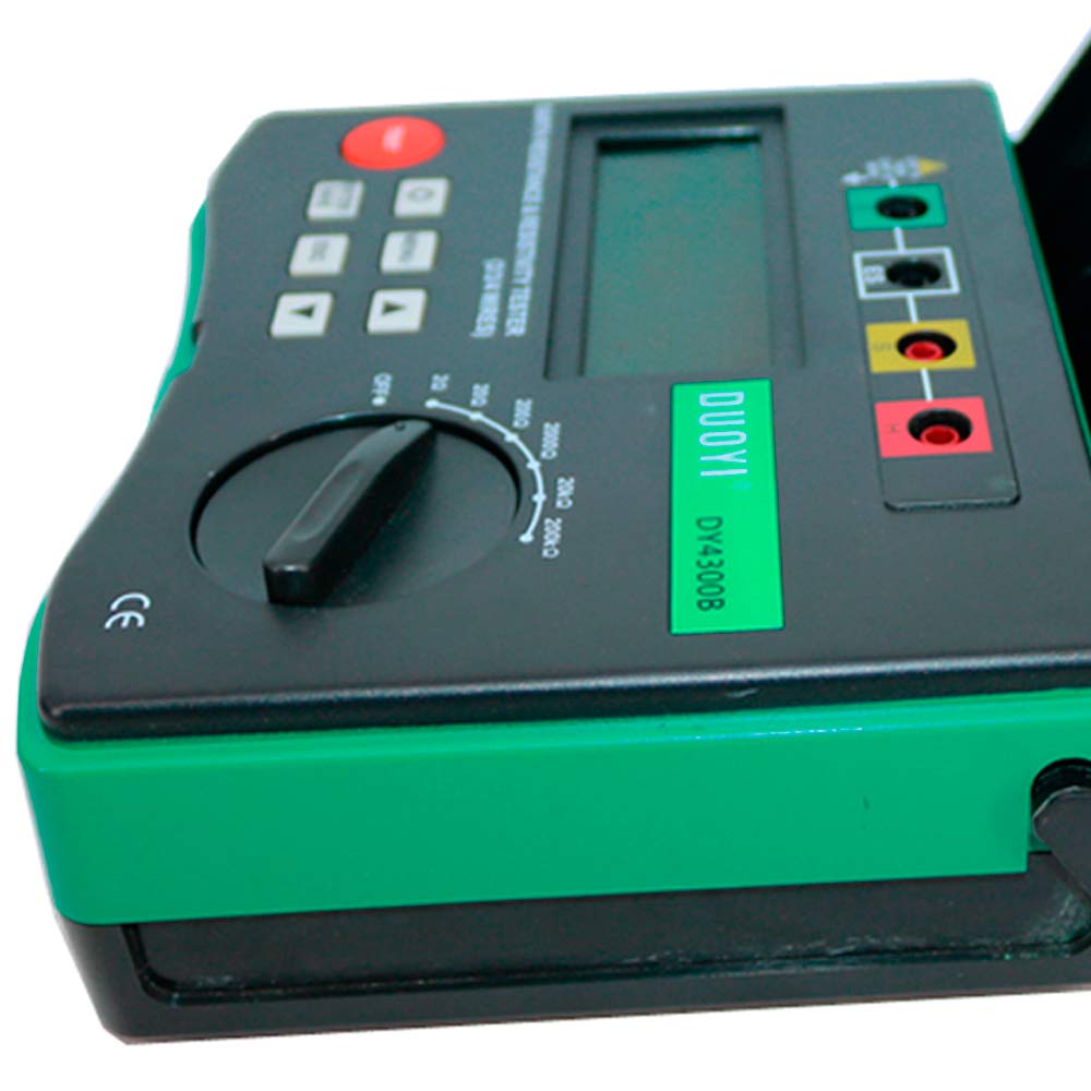 Graigar DY4300B 4-Terminal Multimeter Tester Electrical Instrument Earth Ground Resistance and Soil Resistivity Tester
